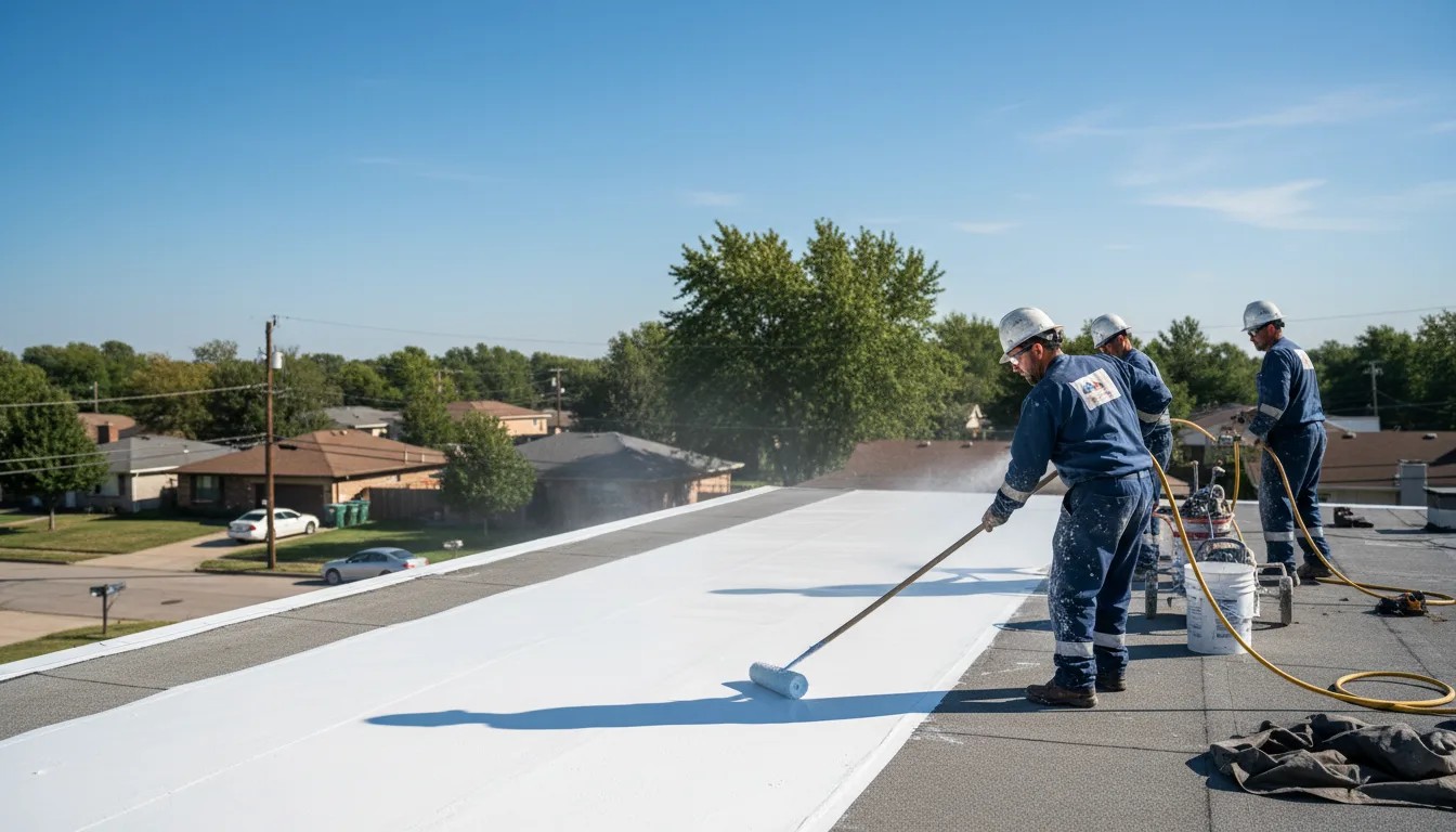 Commercial roof coating in Bensalem, PA near me
